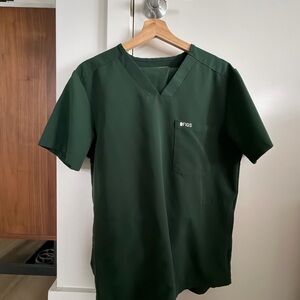 Figs Men's Small/Medium Scrub Set - British Racing Green